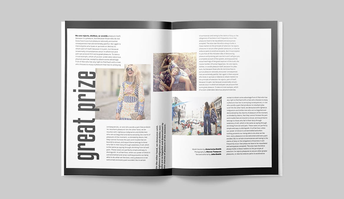 时尚/摄影/服装主题蚂蚁素材精选杂志设计INDD模板 Magazine Template插图(11)