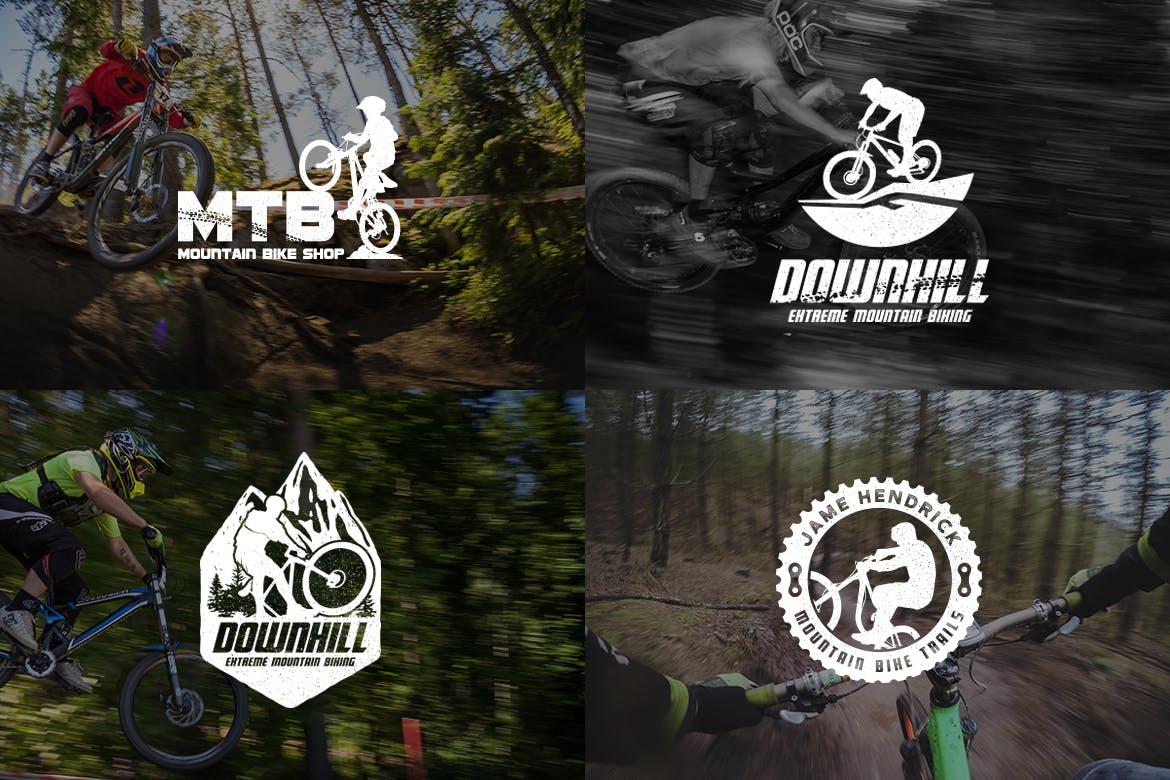 山地车品牌Logo商标设计模板 Mountain Bike Logo插图(5)