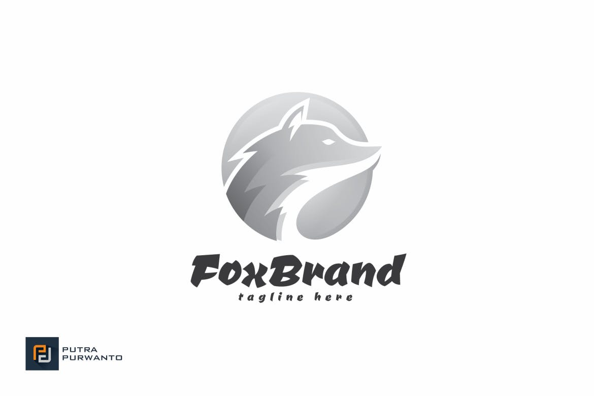 狐狸几何图形品牌Logo设计第一素材精选模板 Fox Brand – Logo Template插图(2)