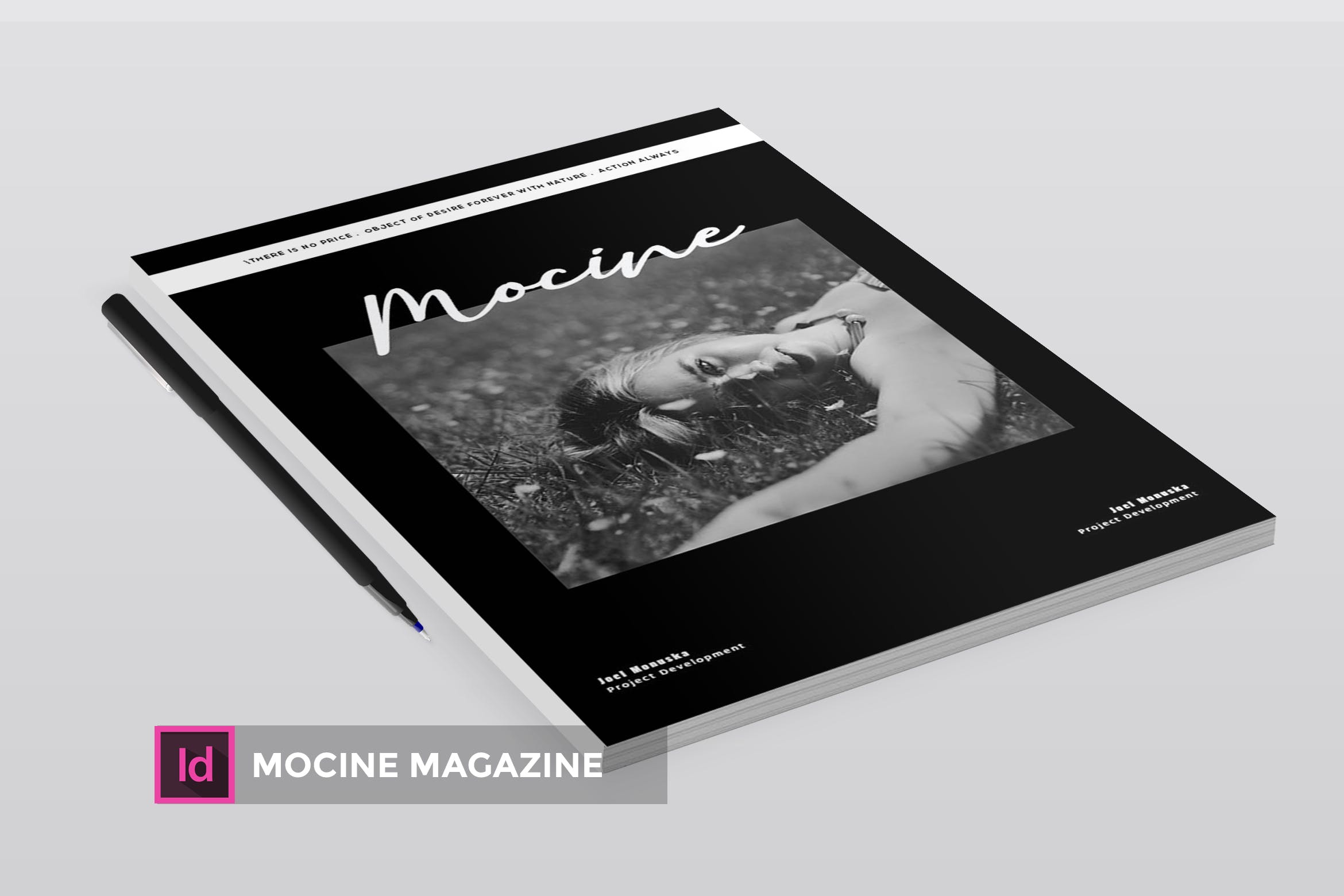 高端人物/摄影/时尚主题第一素材精选杂志版式排版设计INDD模板 Mocine | Magazine Template插图