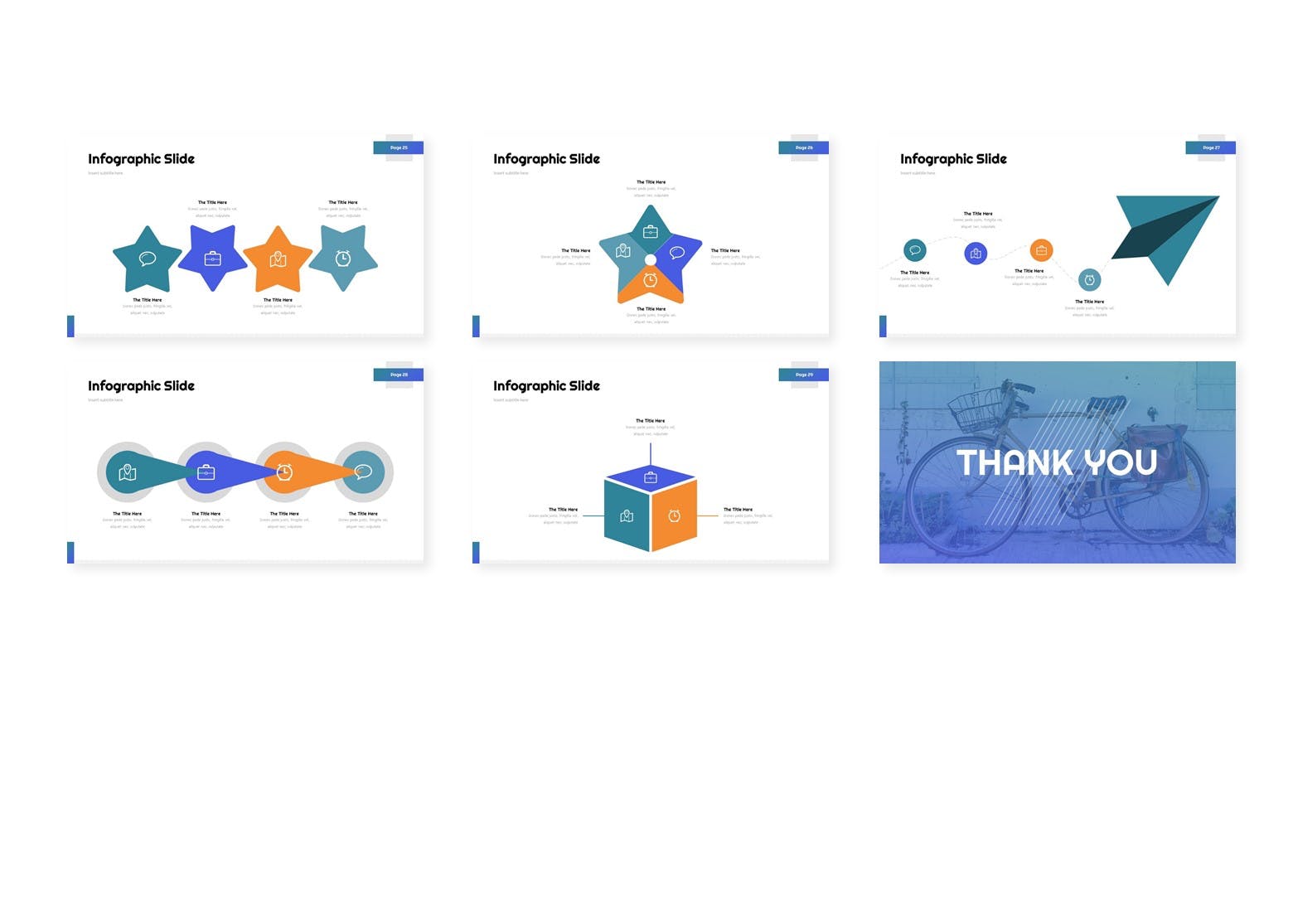 创意信息图表设计风格Google演示模板第一素材精选 Elvra – Google Slide Template插图(3)