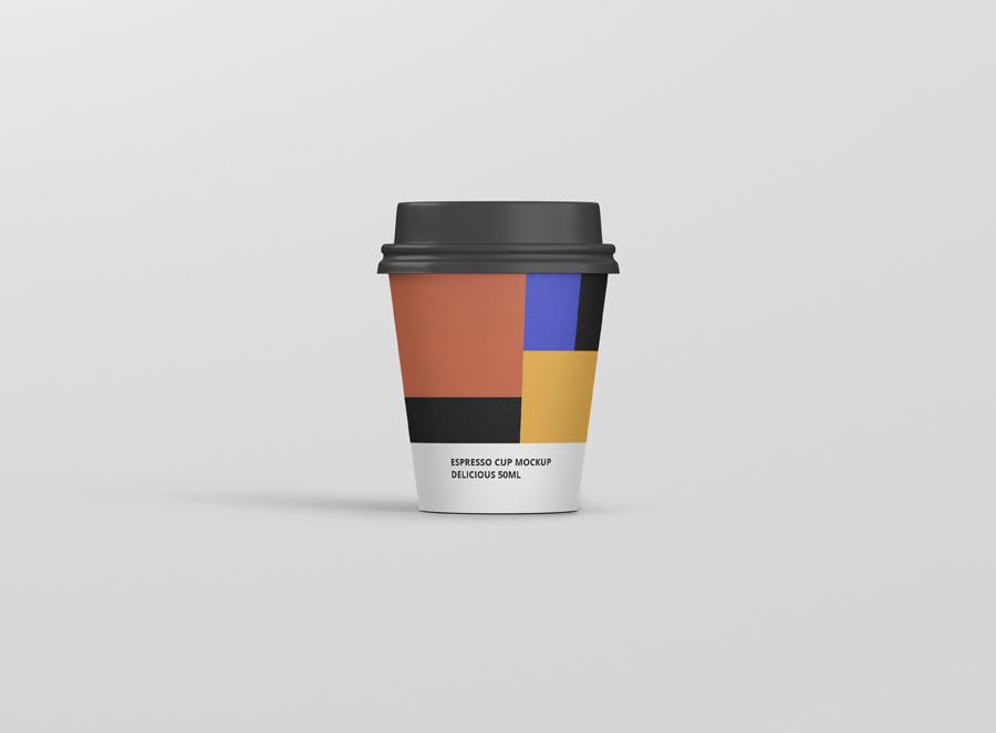 浓缩咖啡杯一次性纸杯第一素材精选 Espresso Coffee Cup Mockup插图(2)