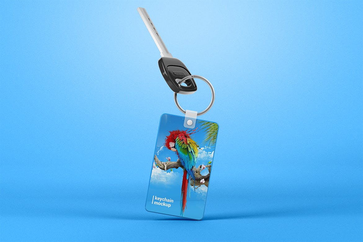 钥匙扣吊牌设计第一素材精选模板 Keychain Mockup插图(6)