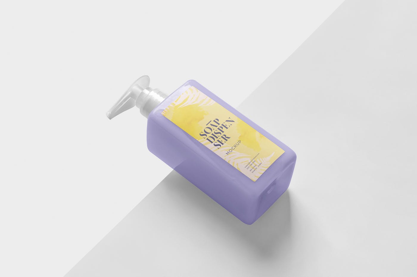 洗发水/沐浴露按压瓶设计效果图蚂蚁素材精选 Soap Dispenser Mockup Rectangle – Medium Size插图(3)