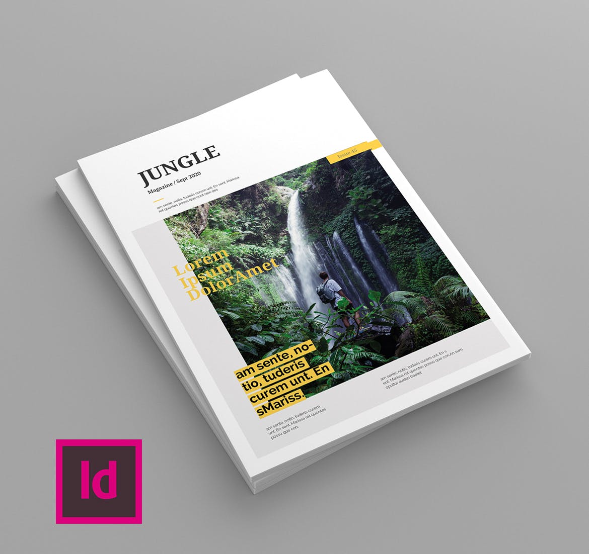 旅游行业第一素材精选杂志版式设计模板 Jungle – Magazine Template插图(1)