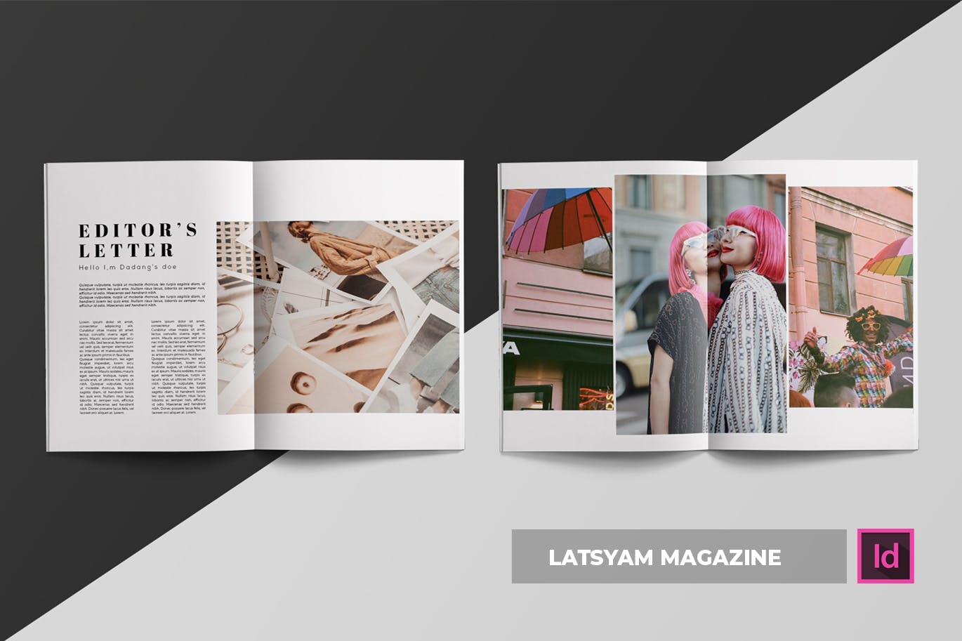时尚主题蚂蚁素材精选杂志版式设计INDD模板 Latsyam | Magazine Template插图(2)