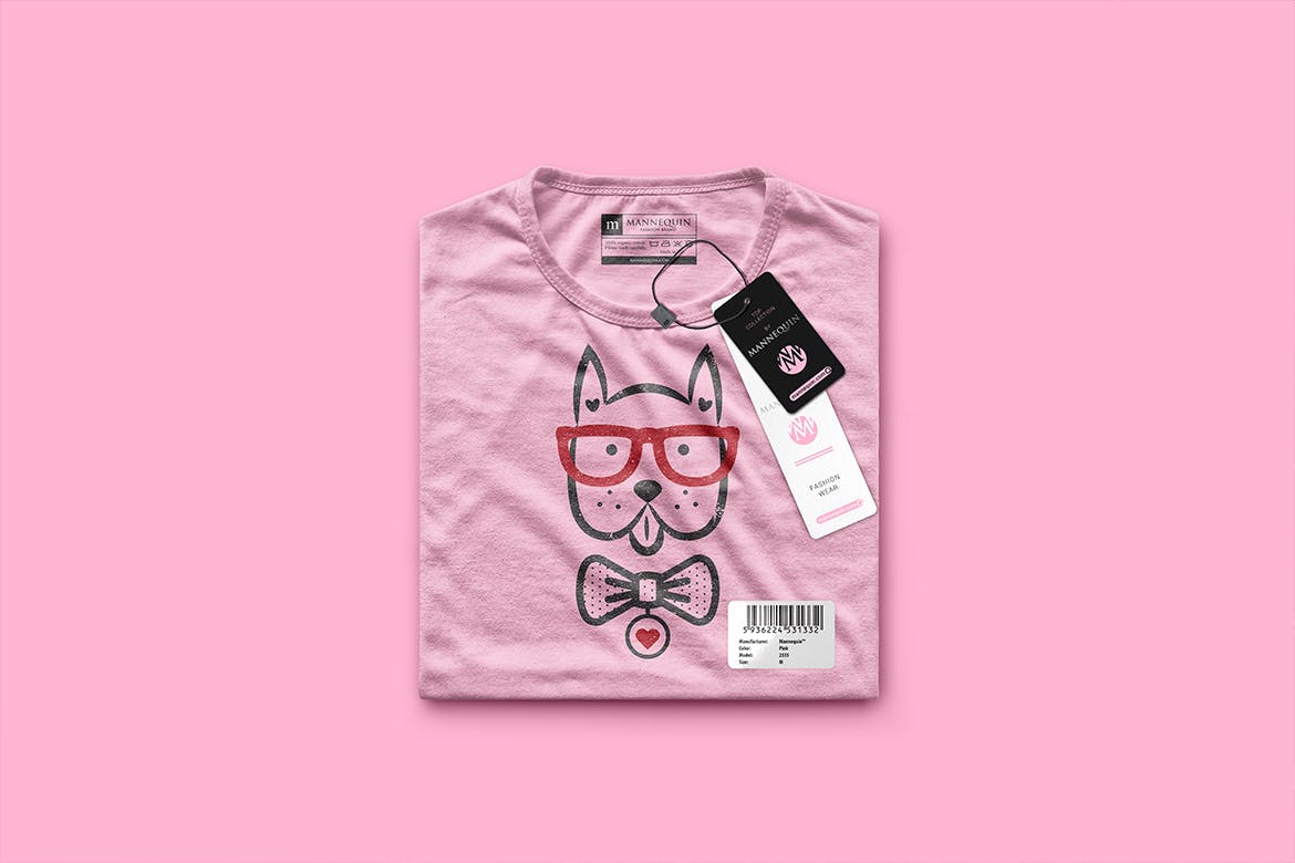 品牌T恤Logo设计效果图预览样机蚂蚁素材精选 Packaged T-Shirt Scene  Mockup插图(3)