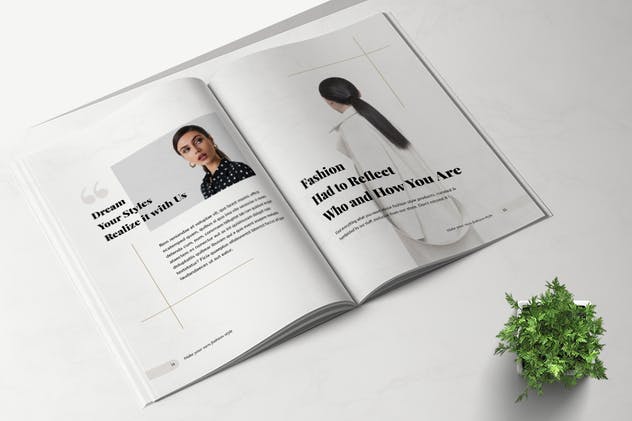 24页时尚产品目录手册版式蚂蚁素材精选Lookbook设计模板 MEDUSA – Lookbook Brochure Fashion插图(3)