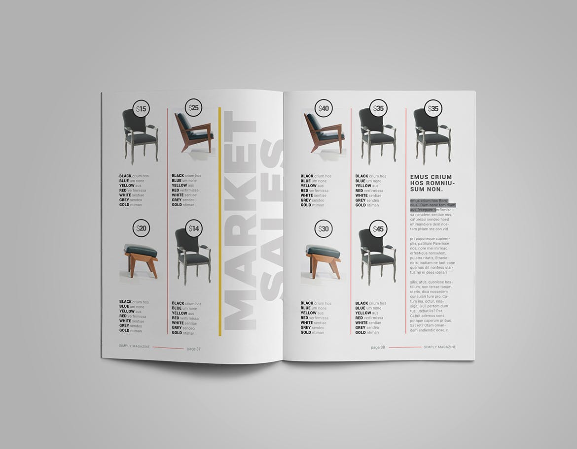 人物采访人物专题第一素材精选杂志排版设计InDesign模板 InDesign Magazine Template插图(15)