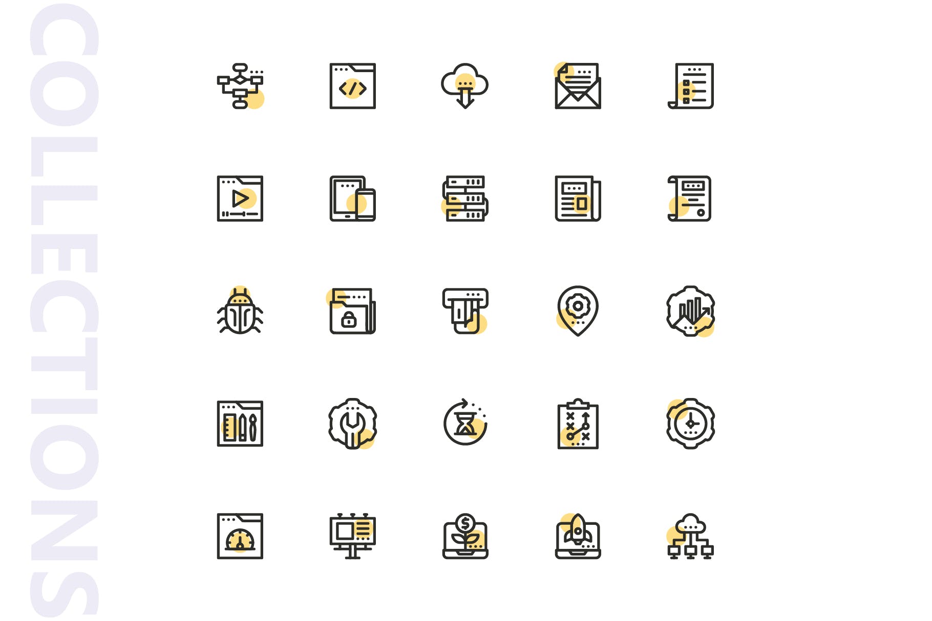 25枚SEO搜索引擎优化营销矢量圆点装饰蚂蚁素材精选图标v1 SEO Marketing Shape Icons插图(3)