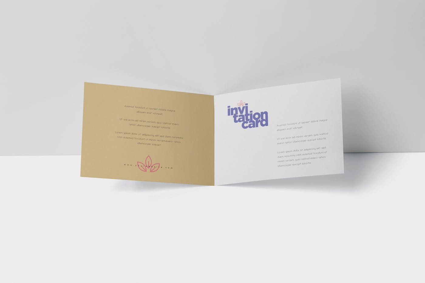 创意邀请卡/邀请函设计图样机蚂蚁素材精选 Invitation Card Mock-Up Set插图(2)