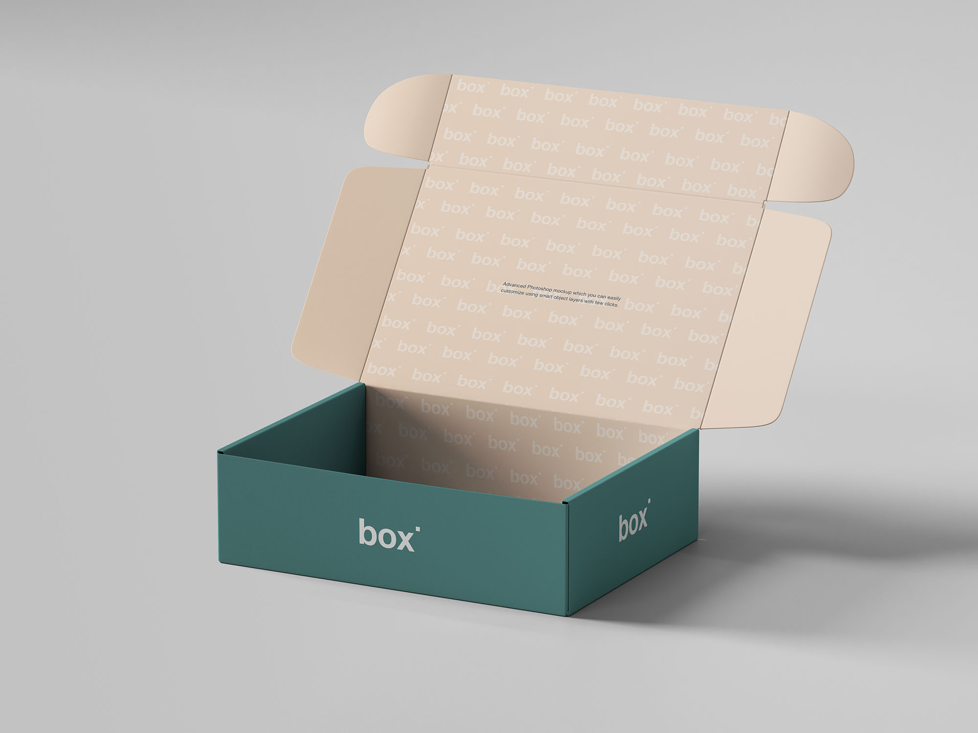 鞋盒包装设计展示大洋岛精选模板素材 Pinch Lock Box Mockup插图