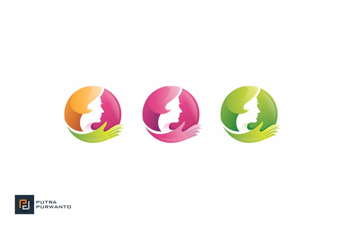 女性健康品牌Logo商标设计模板 Woman Care – Logo Template插图(3)