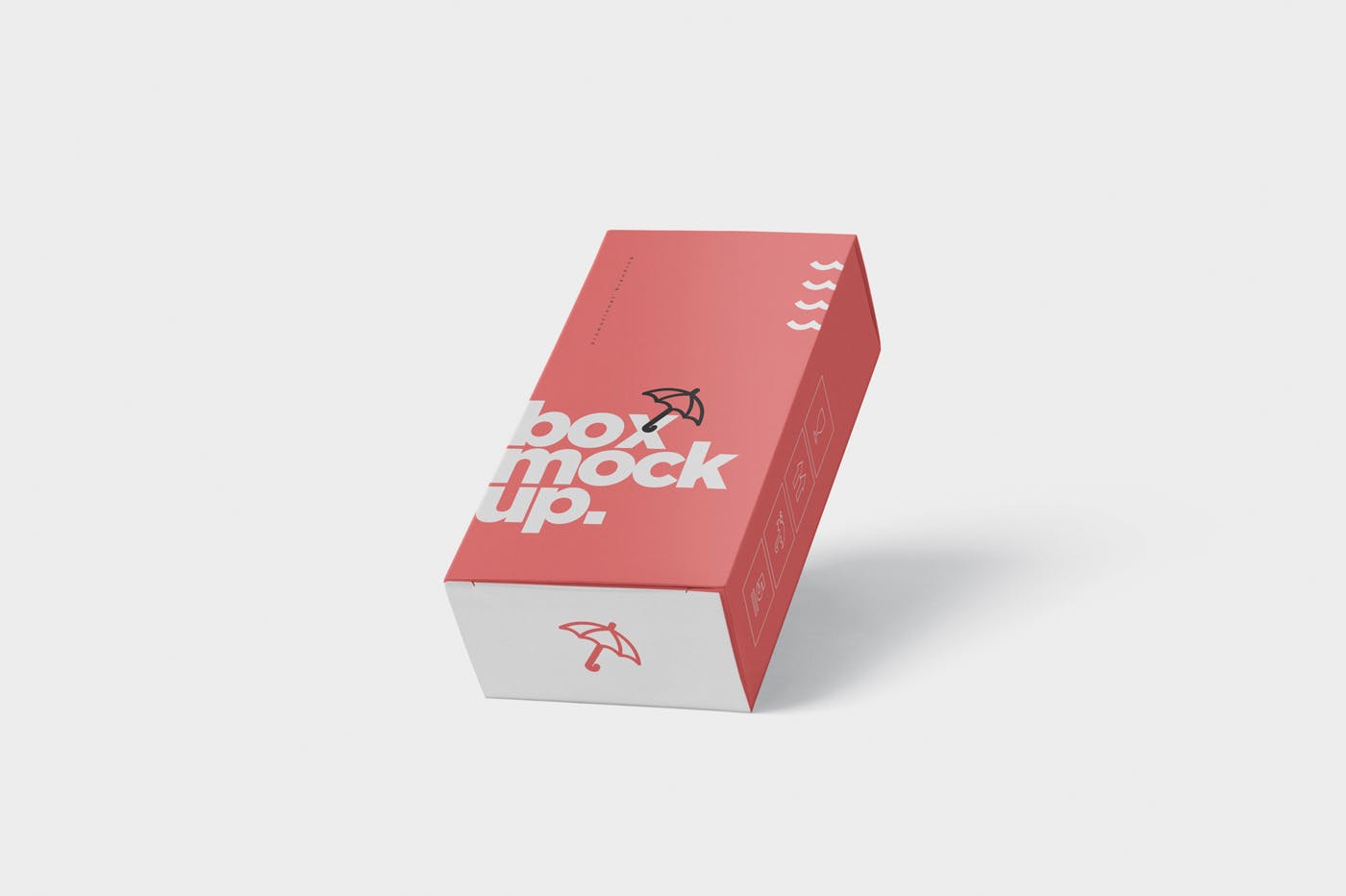 避孕套包装盒外观设计第一素材精选模板 Box Mockup  Long Vertical Rectangle插图(3)