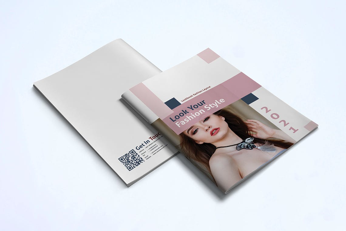 女性时尚服饰产品画册大洋岛精选Lookbook设计模板 Fashion Lookbook Template插图13