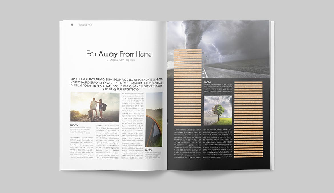 一套专业干净设计风格InDesign第一素材精选杂志模板 Magazine Template插图(6)