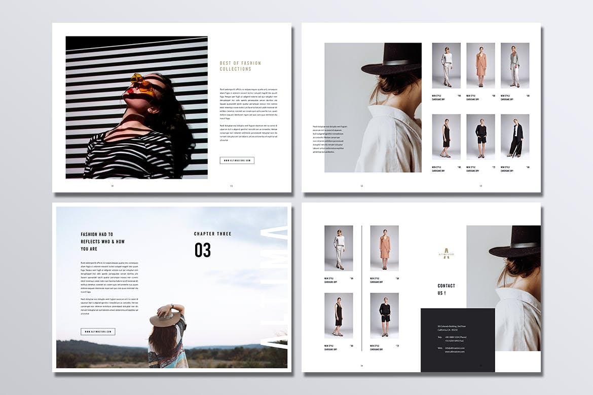 时装店新品上市产品目录画册设计模板 ALTIMA Fashion Lookbook Portfolio Brochures插图(5)
