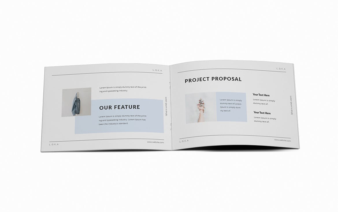 A5尺寸企业横版画册设计模板 Company Branding A5 Brochure Template插图11