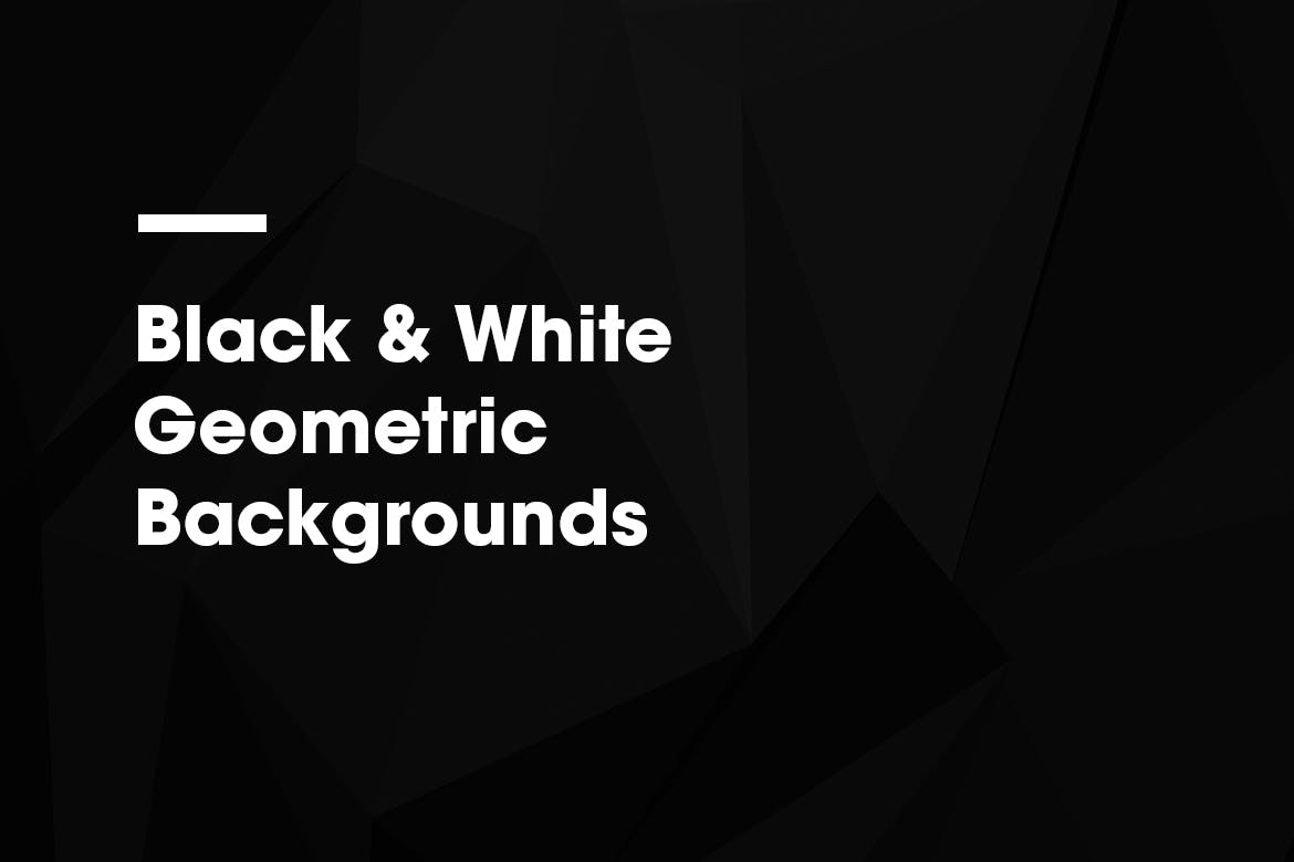黑白风格几何图形高清背景图素材 Black & White | Geometric Backgrounds插图(2)