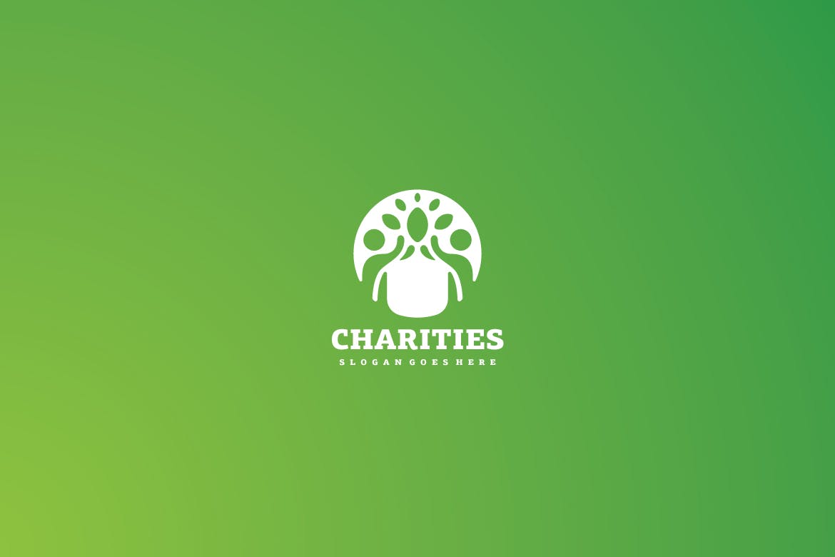 生态慈善行业Logo设计蚂蚁素材精选模板 Eco Charities Logo插图(1)