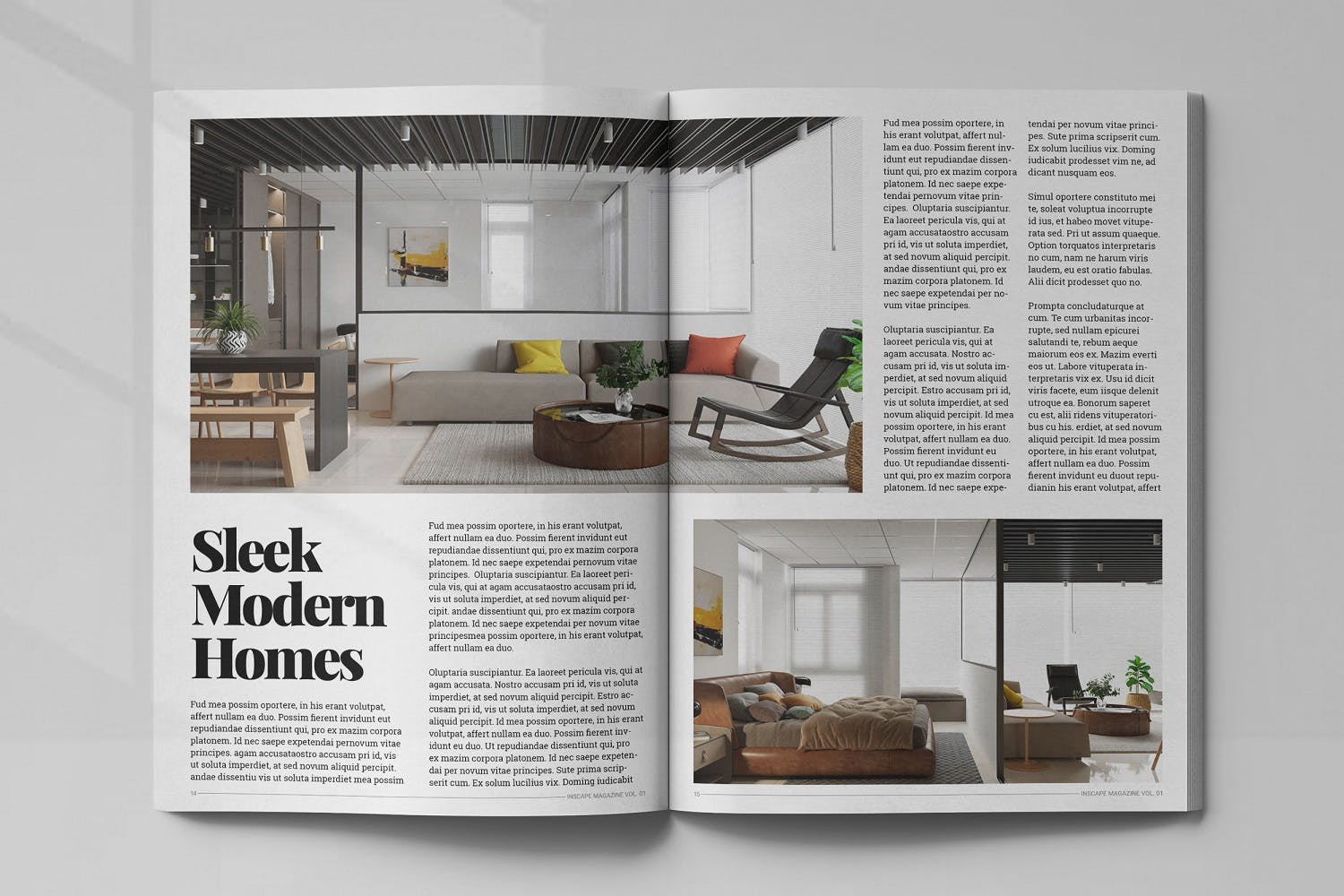 室内设计主题第一素材精选杂志排版设计模板 Inscape Interior Magazine插图(7)
