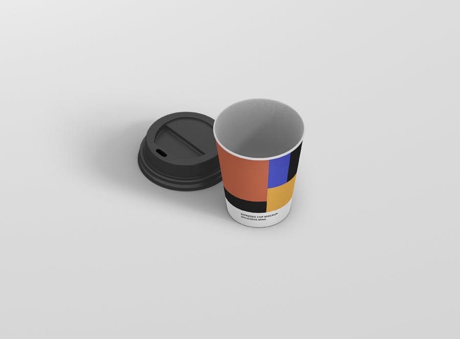 浓缩咖啡杯一次性纸杯蚂蚁素材精选 Espresso Coffee Cup Mockup插图(10)