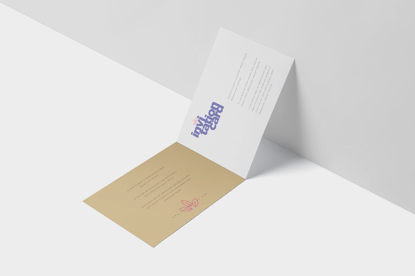创意邀请卡/邀请函设计图样机第一素材精选 Invitation Card Mock-Up Set插图(4)