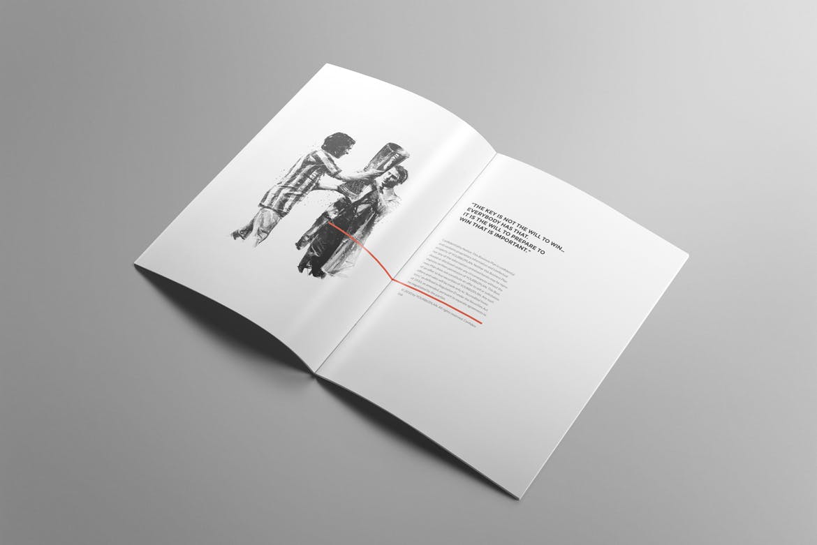 极简主义设计风格品牌/公司/商店宣传画册设计模板 Brochure插图3