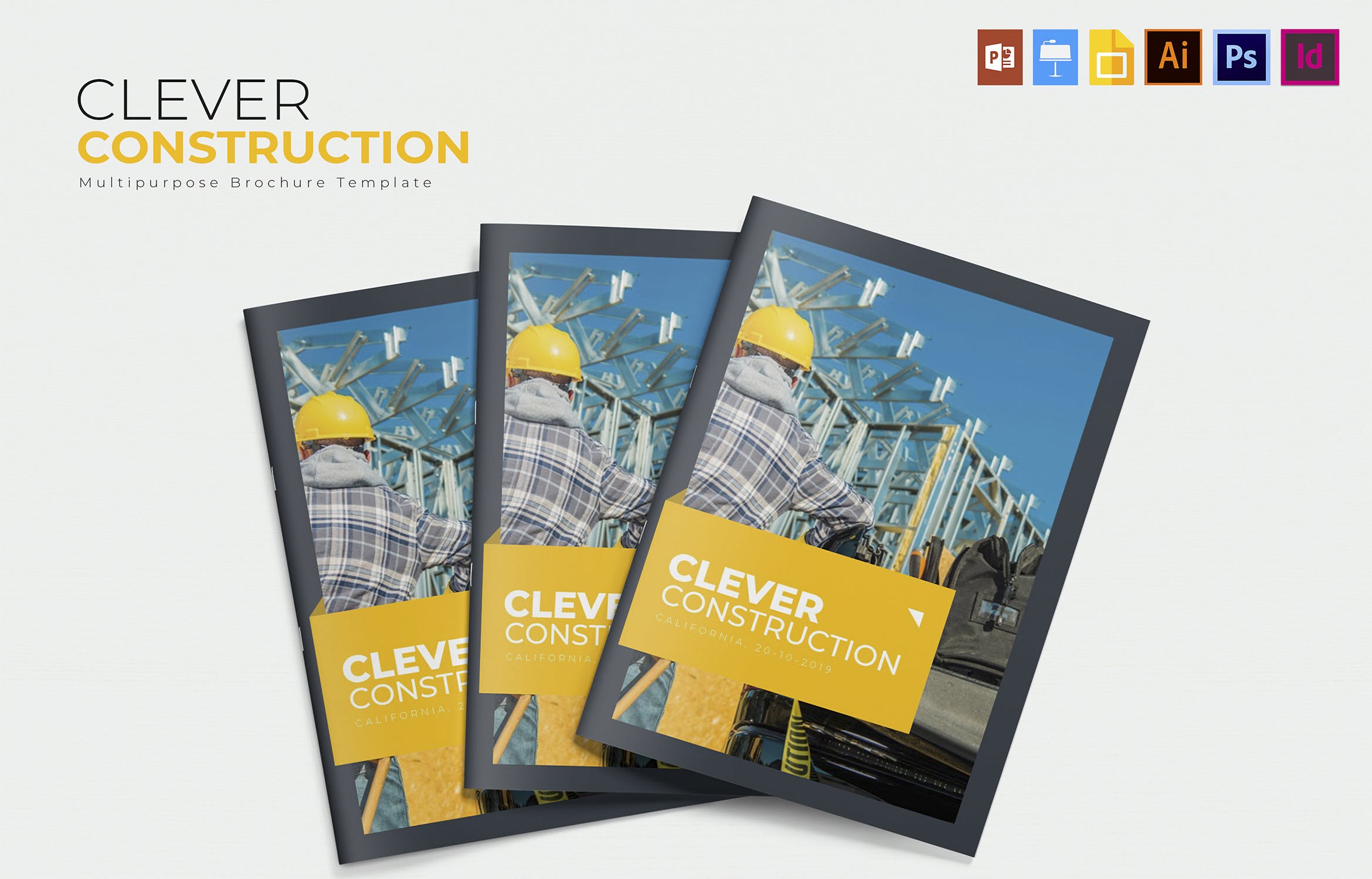 建筑公司/施工企业简介画册设计模板 Clever Construction | Brochure插图(1)