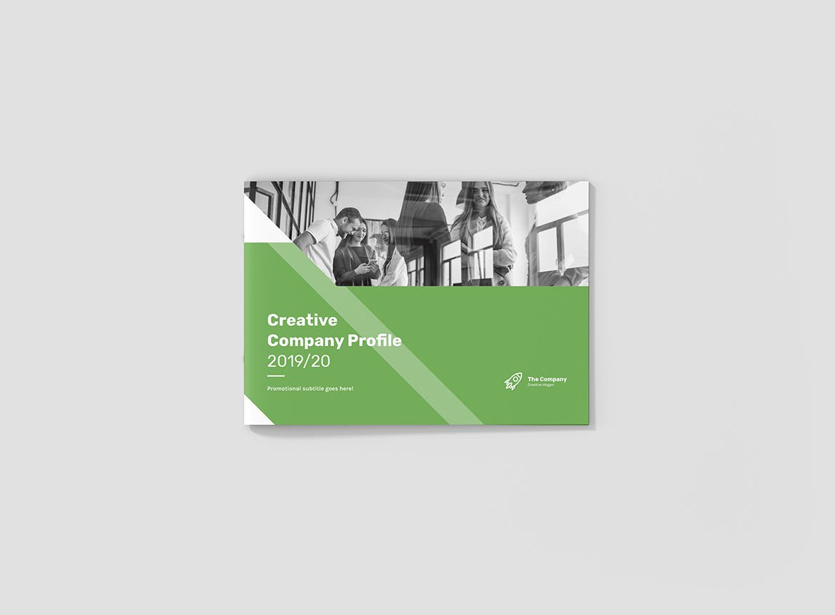 创意多用途横版设计风格企业公司画册排版设计模板 Creative Multipurpose Company Profile Landscape插图(1)