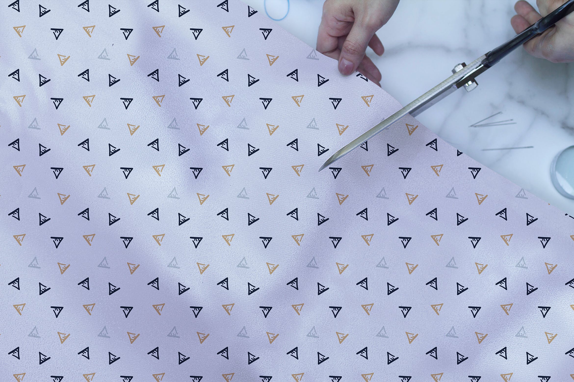 织物印花设计特写样机第一素材精选模板 Fabric Closeup Mockup插图