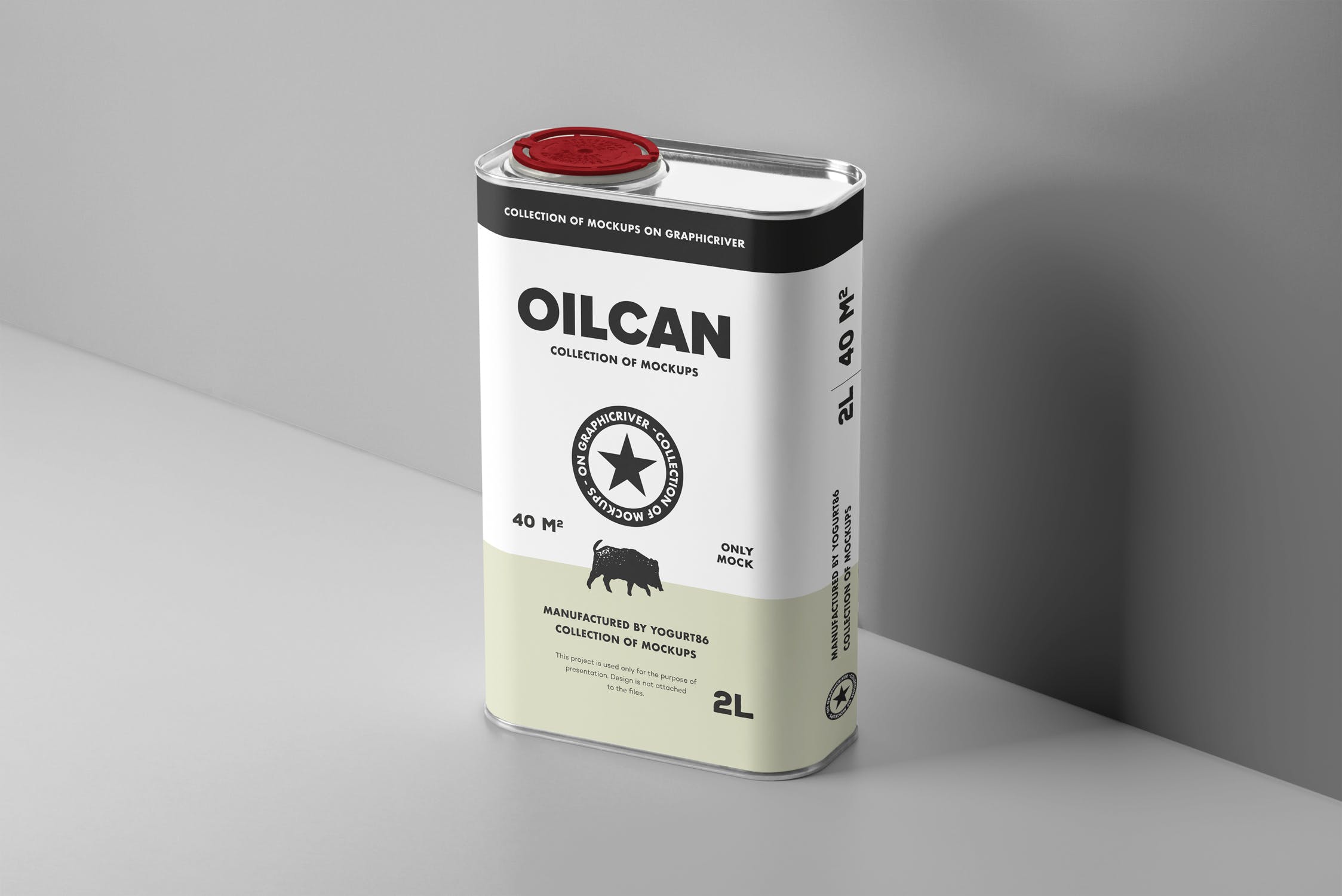 方形油罐外观设计图第一素材精选模板 Oil Can Mock-up插图(4)