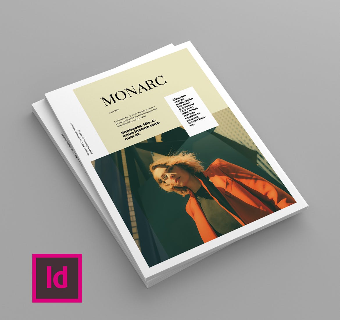 时尚企业第一素材精选杂志排版设计模板 Monarc – Magazine Template插图(1)