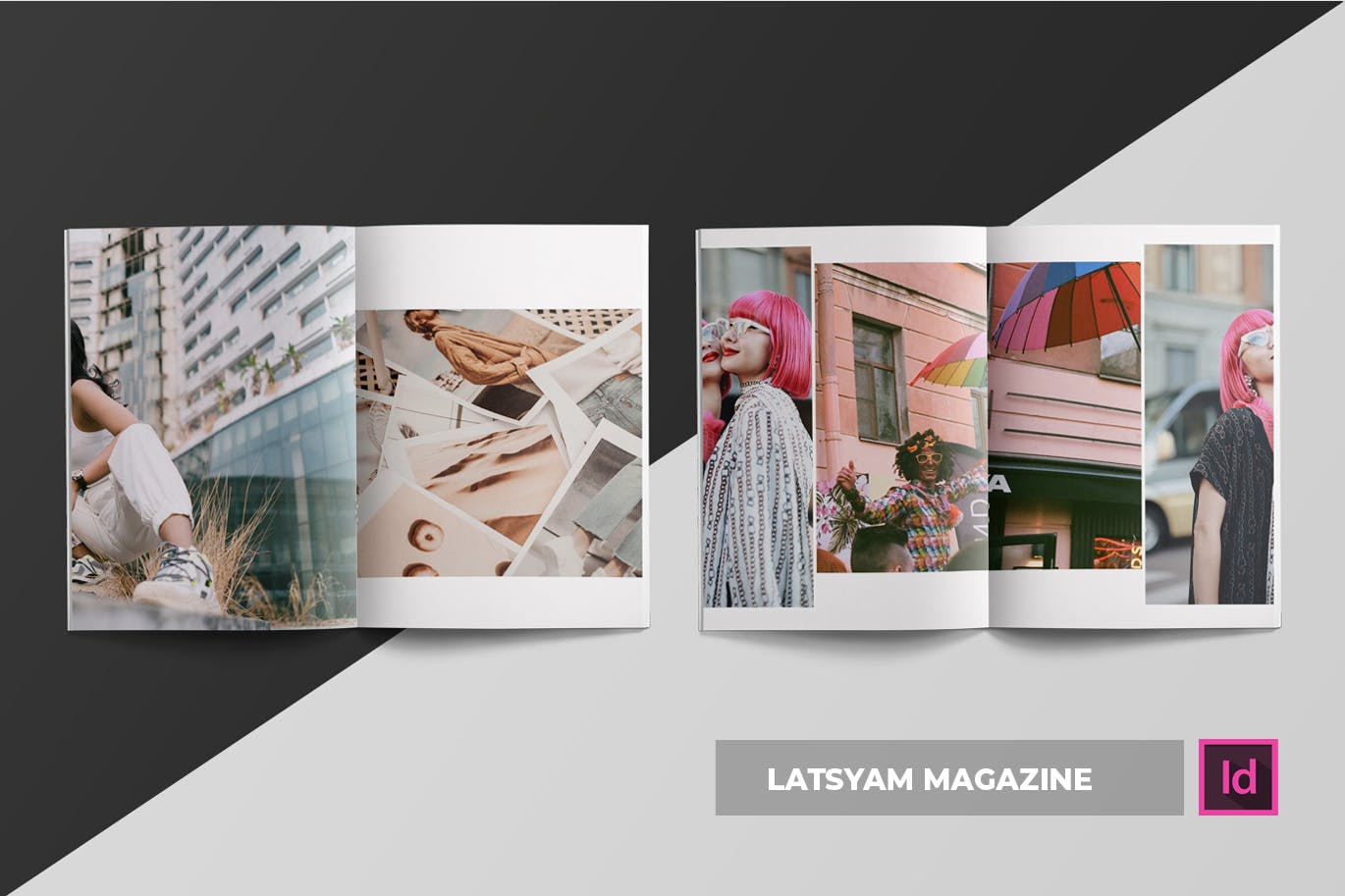时尚主题第一素材精选杂志版式设计INDD模板 Latsyam | Magazine Template插图(3)