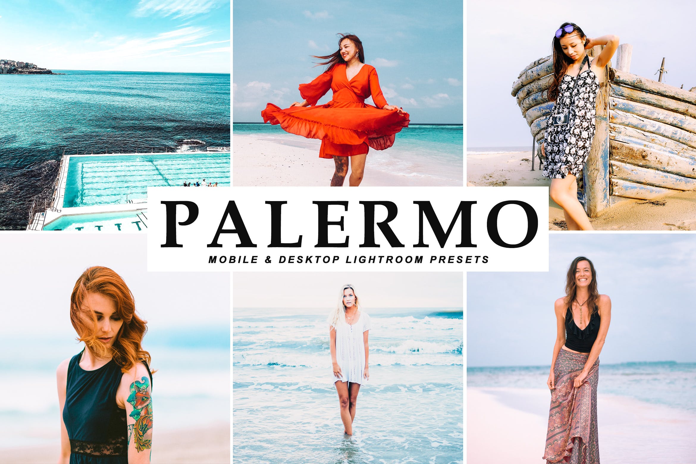 沙滩海岛阳光照片调色滤镜大洋岛精选LR预设 Palermo Mobile & Desktop Lightroom Presets插图