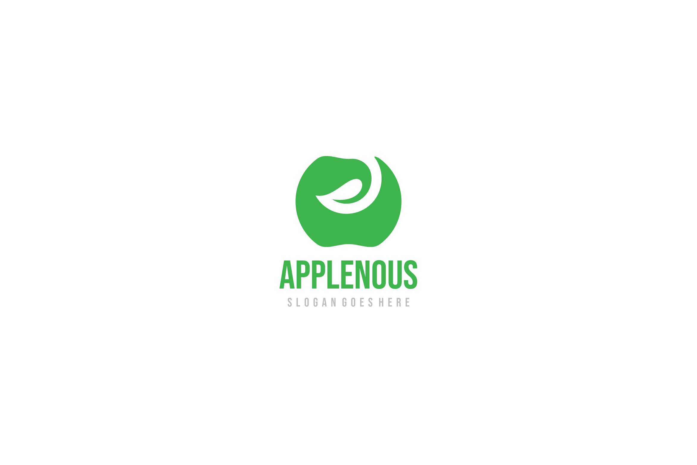 创意苹果图形Logo设计蚂蚁素材精选模板 Apple Logo插图