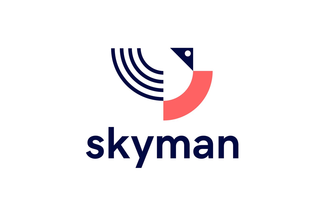 Skyman抽象几何图形Logo设计蚂蚁素材精选模板 Skyman Logo插图