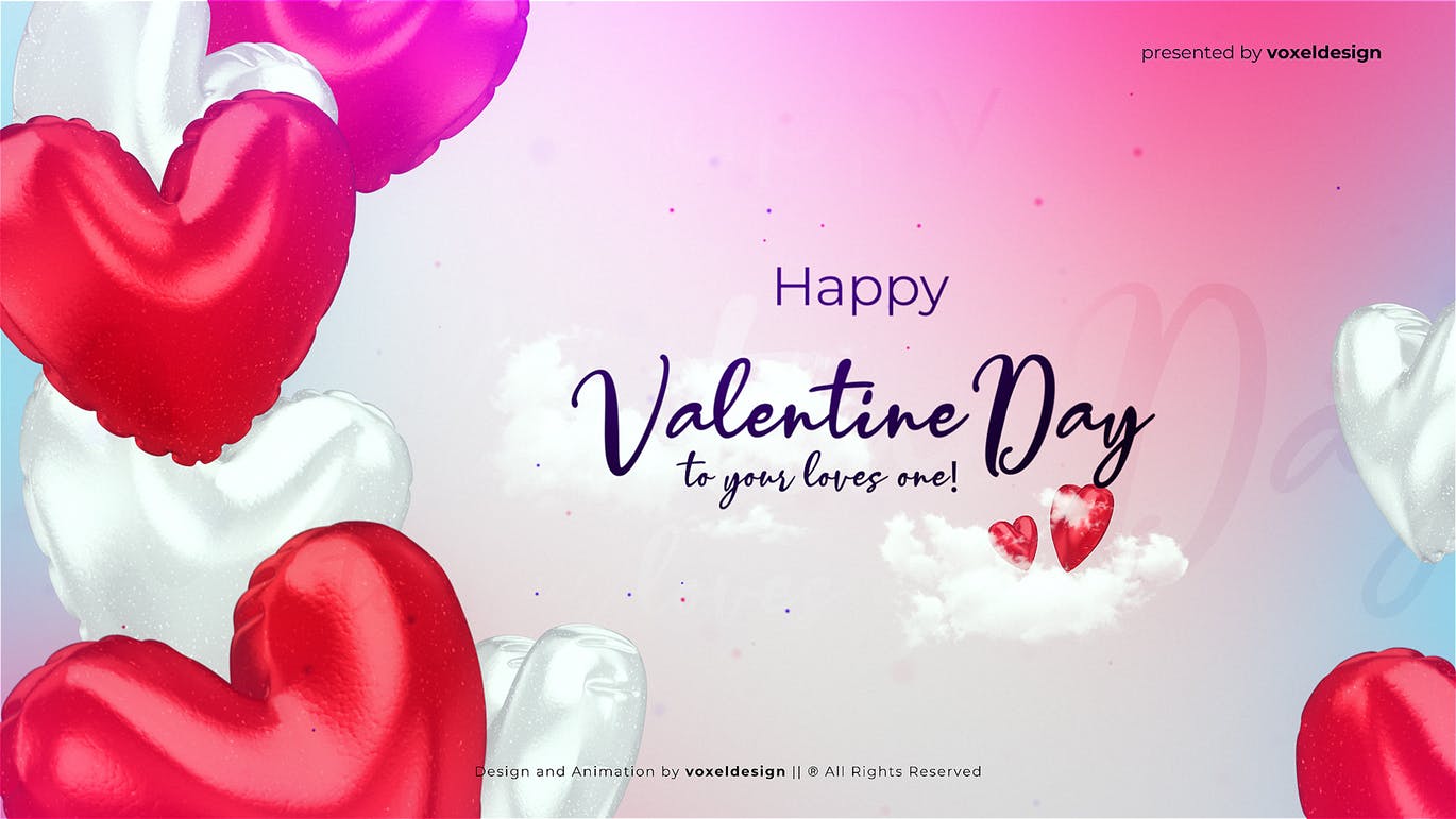 情人节主题甜蜜爱心背景图素材 Valentine’s Day Backgrounds Pack插图(3)
