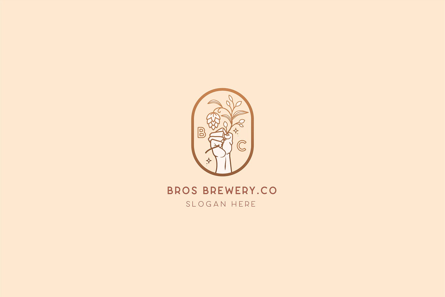 咖啡/啤酒品牌Logo设计蚂蚁素材精选模板 Brewery Brotherhood cafe beer Logo Template插图(2)