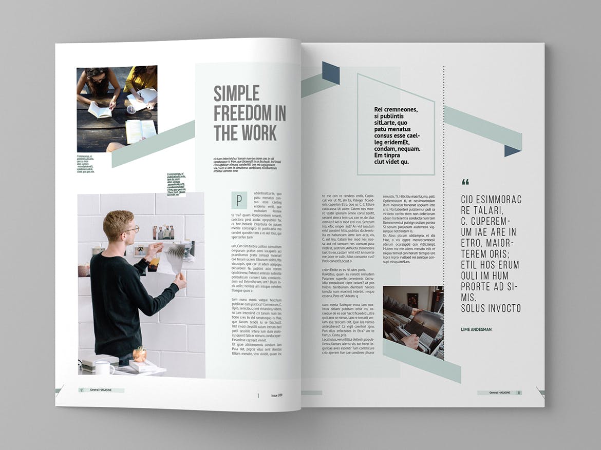 多用途企业宣传第一素材精选杂志排版设计模板 Magasin – Magazine Template插图(7)