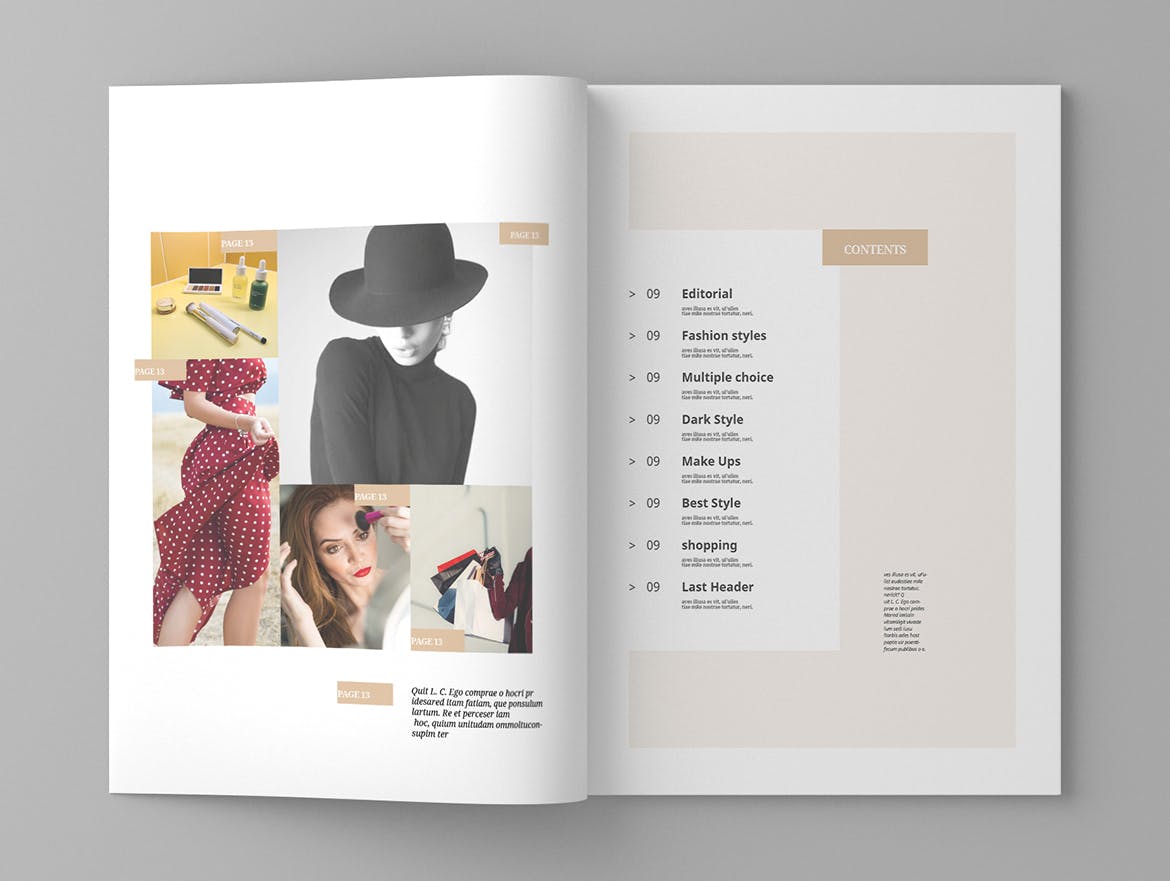女性时尚主题蚂蚁素材精选杂志排版设计模板 Requise – Magazine Template插图(2)