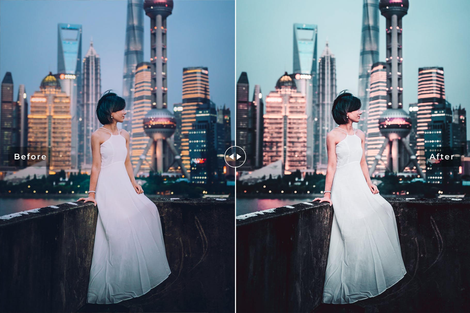 上海街景/夜景/人物摄影LR调色预设下载 Shanghai Mobile & Desktop Lightroom Presets插图(1)