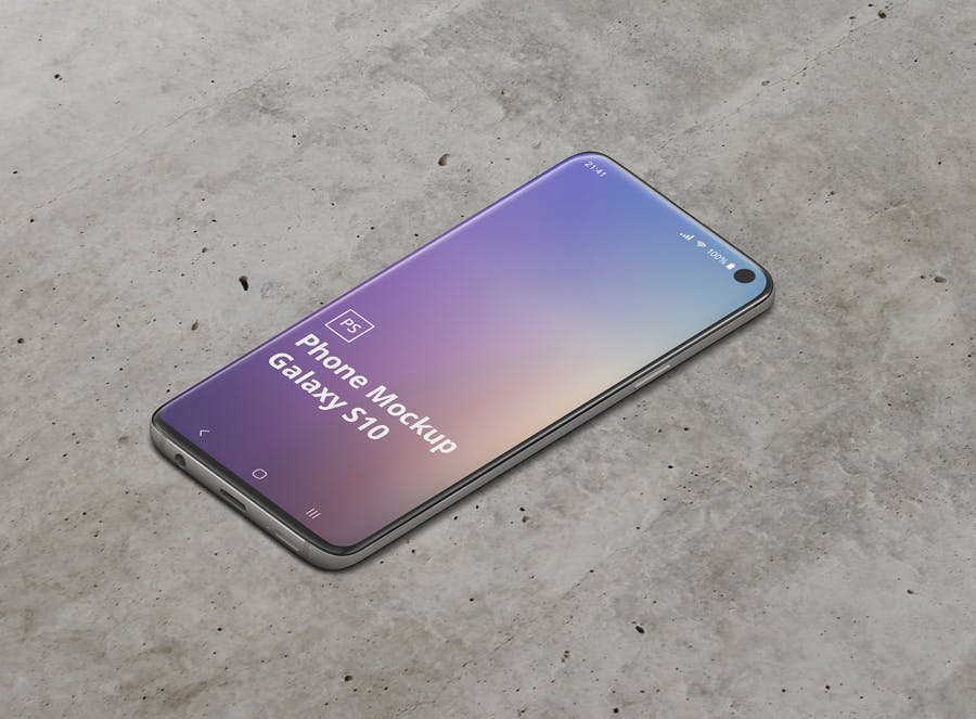 三星Galaxy S10智能手机蚂蚁素材精选样机模板 Phone Mockup Galaxy S10插图(8)