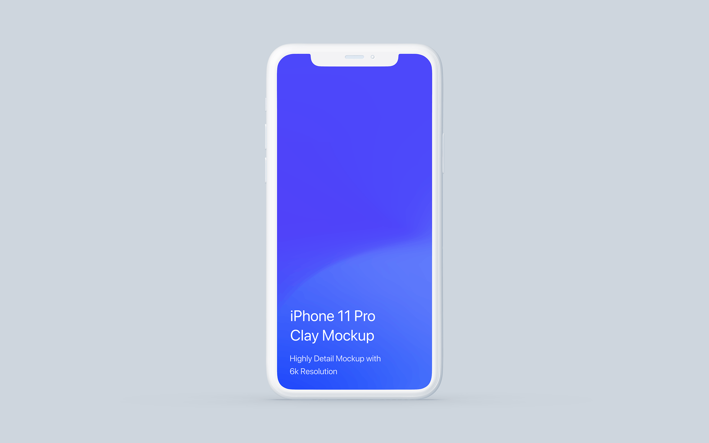 黏土陶瓷风格iPhone 11 Pro手机第一素材精选样机模板 iPhone 11 Pro Mockup – Clay Mockup Pack插图(4)