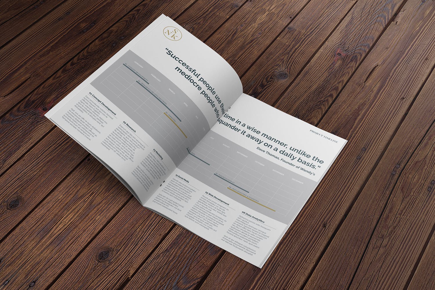 A4尺寸企业/品牌宣传册折叠页效果图样机蚂蚁素材精选 A4 Brochure Mockup Folded Page插图(2)