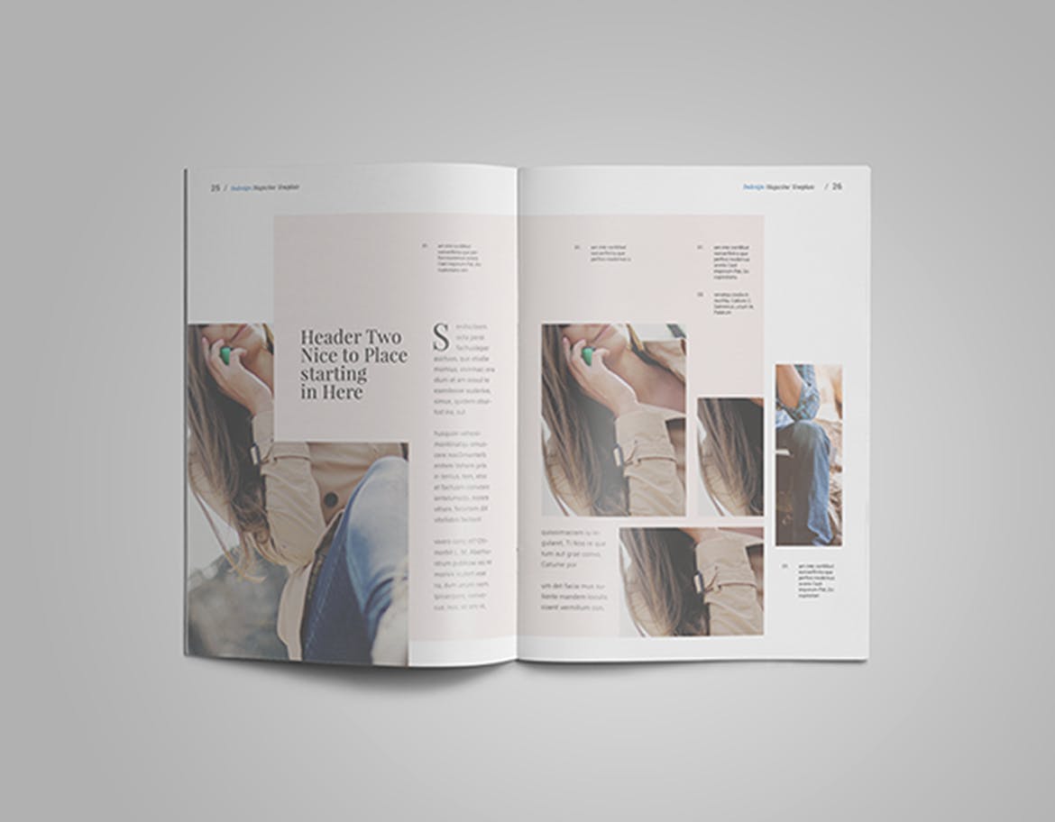 高端旅行/摄影主题第一素材精选杂志版式设计InDesign模板 InDesign Magazine Template插图(10)