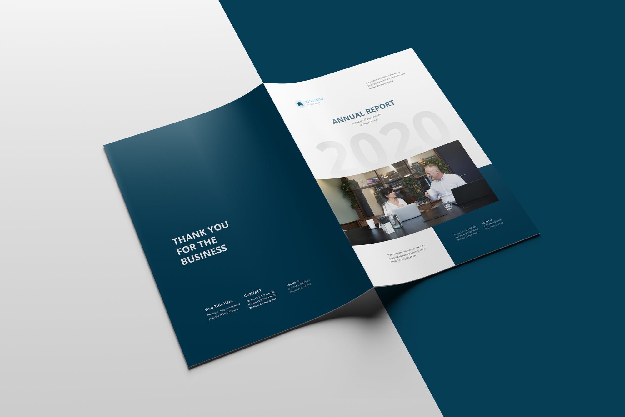 2020年企业年终总结报告设计INDD模板 Annual Report 2020 | 28 Pages插图(13)