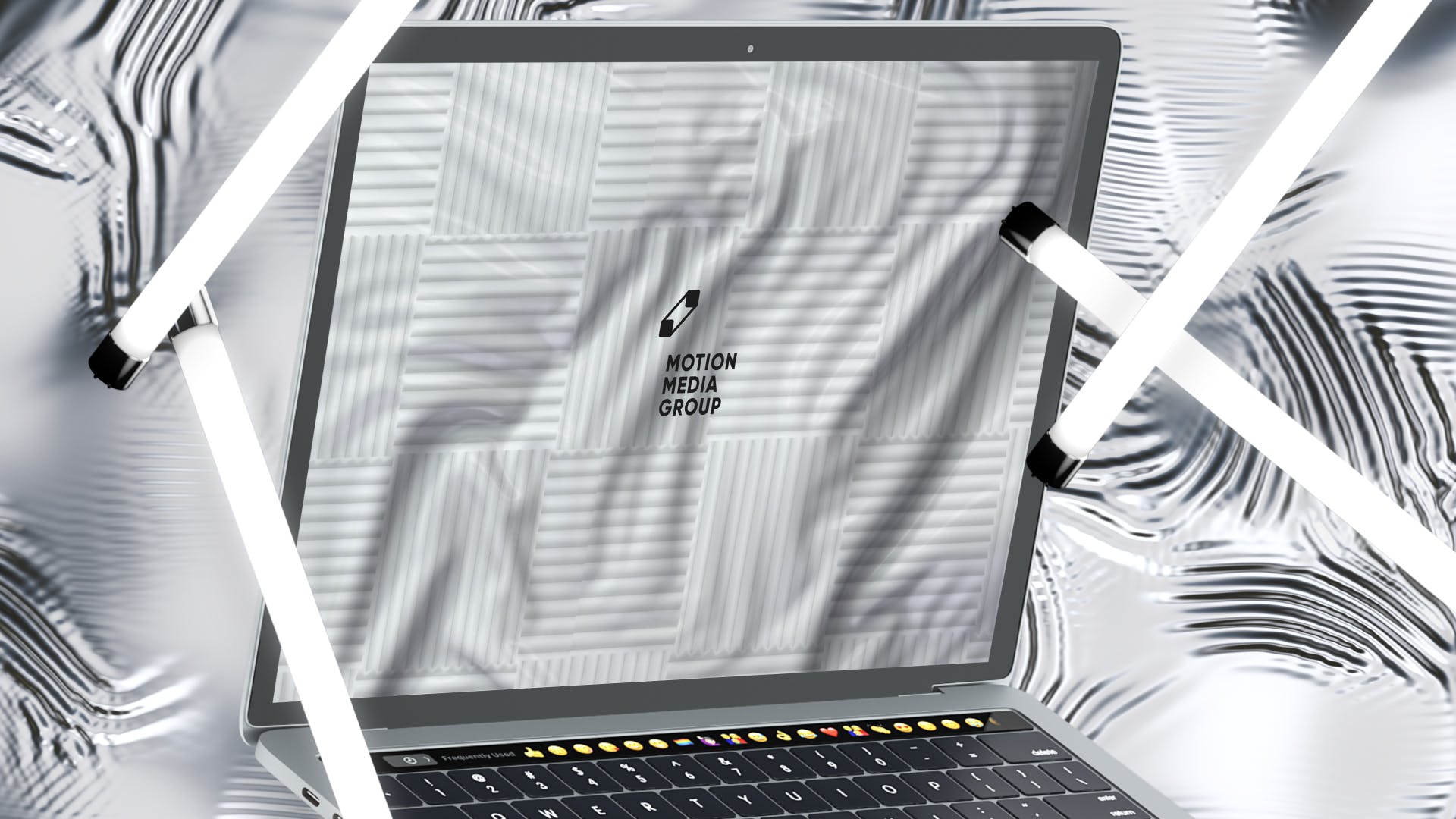 优雅时尚风格3D立体风格笔记本电脑屏幕预览蚂蚁素材精选样机 10 Light Laptop Mockups插图(6)