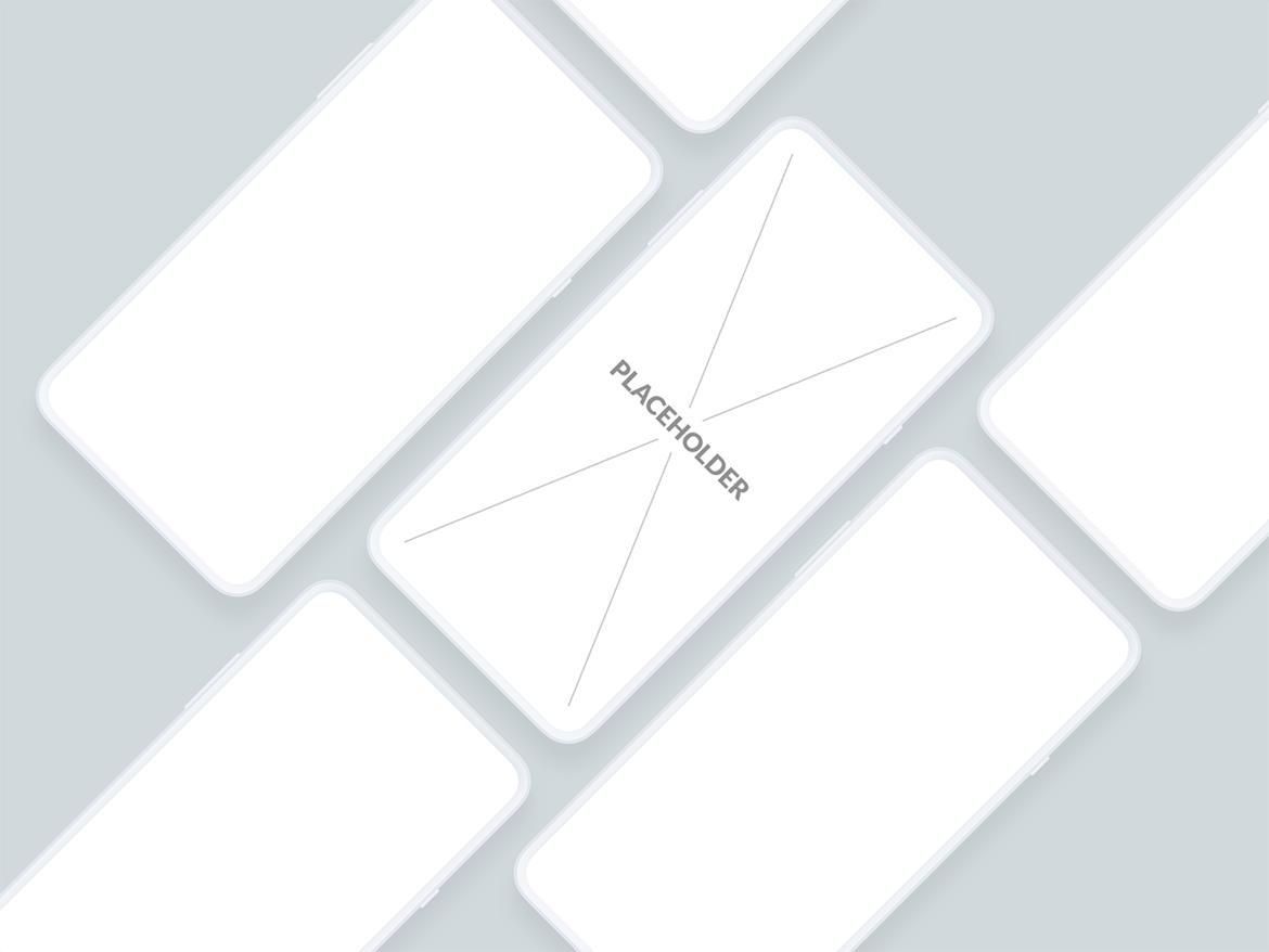 刘海屏iPhone手机等距网格第一素材精选样机模板[白色版本] Presentation Mockups Light插图(12)