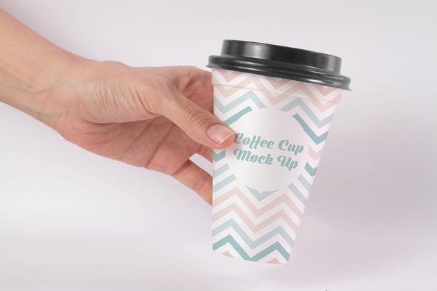 一次性咖啡纸杯外观设计图第一素材精选 Coffee Cup Mock Up插图(1)